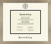 Juniata College diploma frame - Icon in Light Champagne