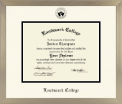 Landmark College diploma frame - Icon in Light Champagne