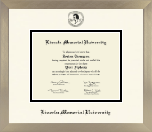 Lincoln Memorial University diploma frame - Icon in Light Champagne