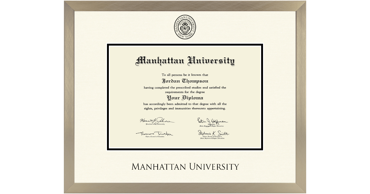 Icon Diploma Frame in Light Champagne - Item #P95618 from Manhattan ...