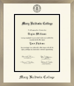 Mary Baldwin College diploma frame - Icon in Light Champagne