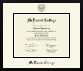 McDaniel College diploma frame - Icon in Gotham