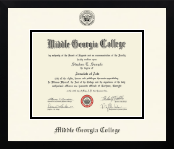 Middle Georgia College diploma frame - Icon in Gotham
