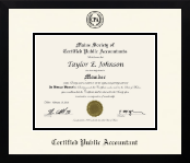Maine Society of Certified Public Accountants diploma frame - Icon in Gotham