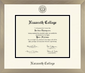 Nazareth College diploma frame - Icon in Light Champagne