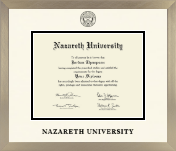 Nazareth University diploma frame - Icon in Light Champagne