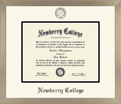 Newberry College diploma frame - Icon in Light Champagne