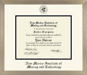 New Mexico Institute of Mining & Technology diploma frame - Icon in Light Champagne