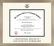 The National Society of Collegiate Scholars diploma frame - Icon in Light Champagne