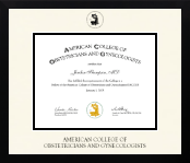 American College of Obstetricians & Gynecologists diploma frame - Icon in Gotham