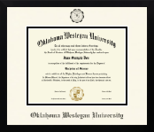 Oklahoma Wesleyan University diploma frame - Icon in Gotham