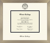 Olivet College diploma frame - Icon in Light Champagne