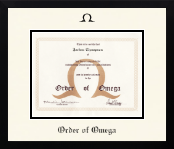 Order of Omega diploma frame - Icon in Gotham