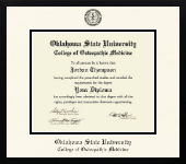 Oklahoma State University College of Osteopathic Medicine diploma frame - Icon in Gotham