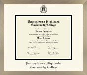 Penn Highlands diploma frame - Icon in Light Champagne