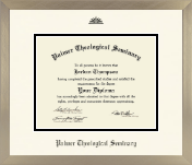 Palmer Theological Seminary diploma frame - Icon in Light Champagne