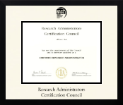 Research Administrators Certification Council diploma frame - Icon in Gotham