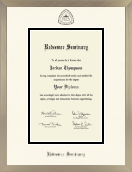 Redeemer Seminary diploma frame - Icon in Light Champagne