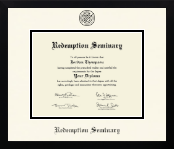 Redemption Seminary diploma frame - Icon in Gotham