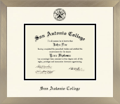 San Antonio College diploma frame - Icon in Light Champagne