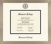 Simpson College diploma frame - Icon in Light Champagne
