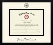 Sigma Tau Delta Honor Society diploma frame - Icon in Gotham