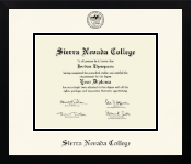 Sierra Nevada College diploma frame - Icon in Gotham