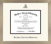 Southern Adventist University diploma frame - Icon in Light Champagne