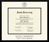 South University, West Palm Beach diploma frame - Icon in Gotham