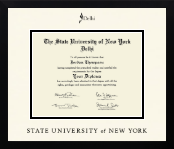 State University of New York Delhi diploma frame - Icon in Gotham