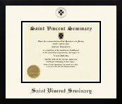 Saint Vincent Seminary diploma frame - Icon in Gotham