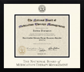 The National Board of Medication Therapy Management diploma frame - Icon in Gotham