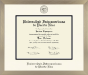 Universidad Interamericana de Puerto Rico diploma frame - Icon in Light Champagne