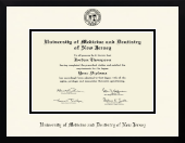 University of Medicine and Dentistry of New Jersey diploma frame - Icon in Gotham