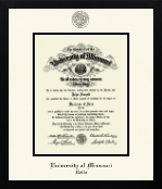 University of Missouri at Rolla diploma frame - Icon in Gotham