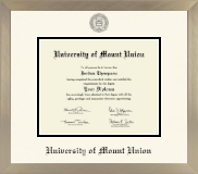 University of Mount Union diploma frame - Icon in Light Champagne