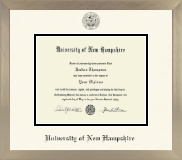 University of New Hampshire at Manchester diploma frame - Icon in Light Champagne