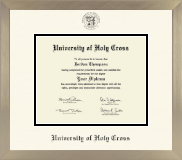University of Holy Cross diploma frame - Icon in Light Champagne