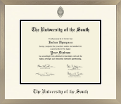 The University of the South diploma frame - Icon in Light Champagne