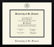 University of St. Francis in Illinois diploma frame - Icon in Gotham
