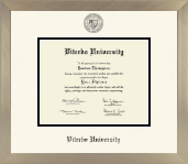 Viterbo University diploma frame - Icon in Light Champagne