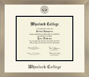 Wheelock College diploma frame - Icon in Light Champagne