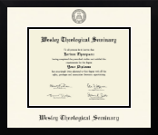 Wesley Theological Seminary diploma frame - Icon in Gotham