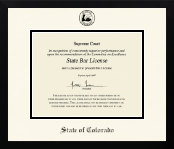 State of Colorado diploma frame - Icon in Gotham