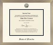 State of Florida diploma frame - Icon in Light Champagne
