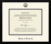 State of Florida diploma frame - Icon in Gotham