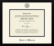 State of Illinois diploma frame - Icon in Gotham