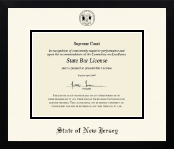 State of New Jersey diploma frame - Icon in Gotham