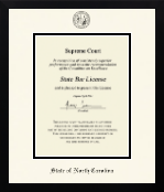State of North Carolina diploma frame - Icon in Gotham