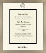 State of Texas diploma frame - Icon in Light Champagne